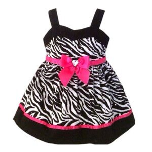 Zebra Print / Pink 12 Month Dress 4071*‎